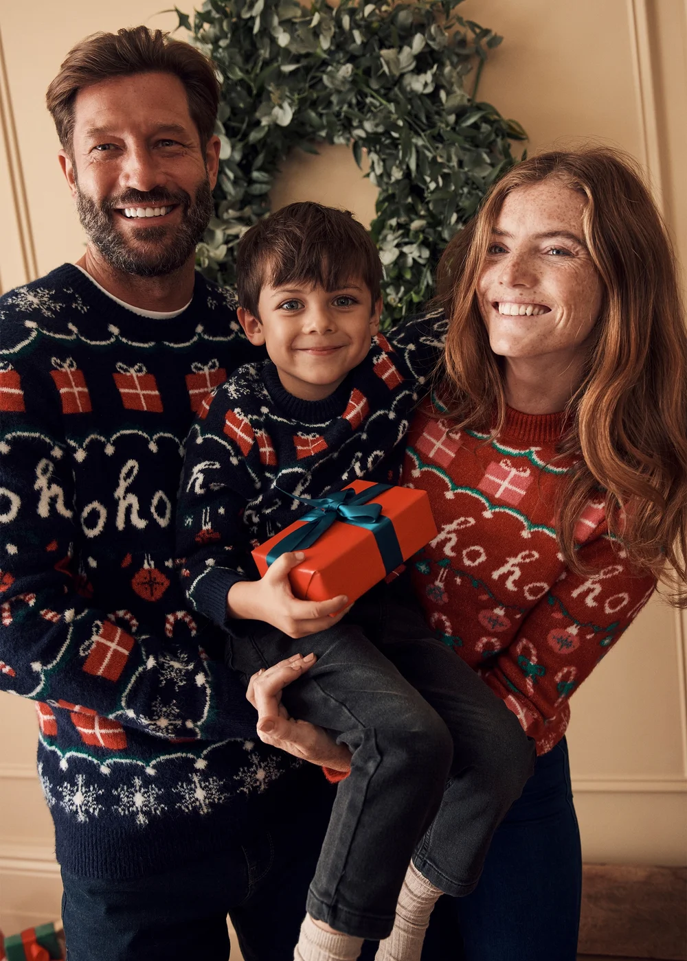 Boys Navy Fairisle Christmas Matching Family Jumper (1-13yrs) - 1-1.5 Yrs Image 2