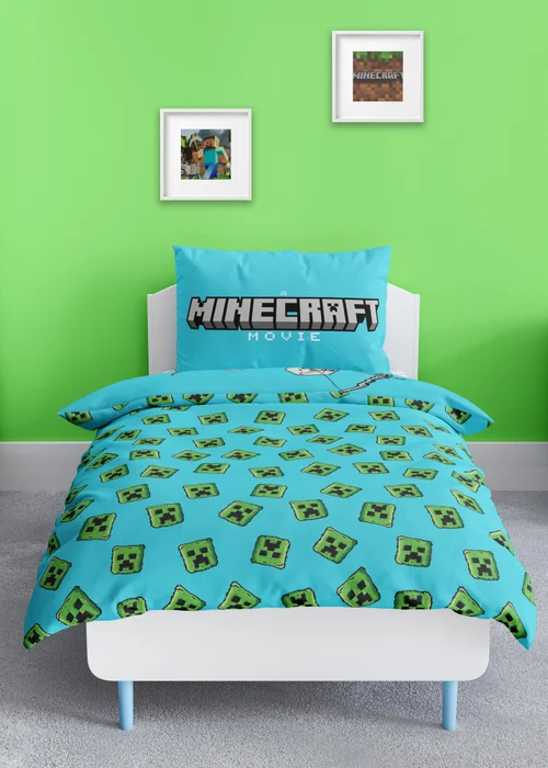 Minecraft Movie Duvet Cover Set - Single Image 2