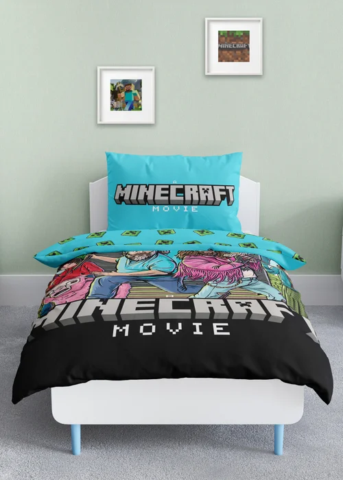 Minecraft Movie Duvet Cover Set - Single Image 1