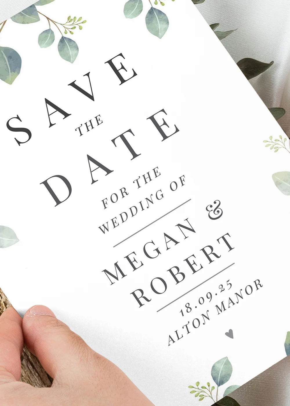 Personalised Memento Company Botanical Wedding Save the Dates Pack of 36 - One Size Image 2