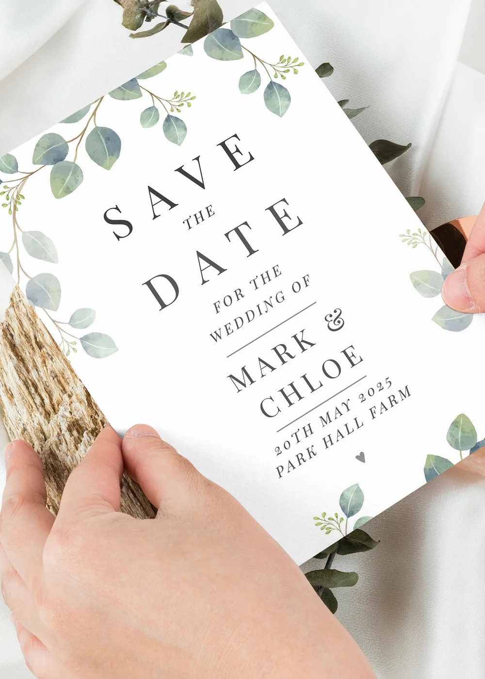 Personalised Memento Company Botanical Wedding Save the Dates Pack of 36 - One Size Image 3