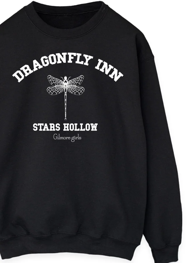 Spiral Galaxy Gilmore Girls Dragonfly Inn Black Sweatshirt