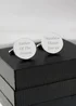 Personalised Memento Company Round Cufflinks - One Size Image 1