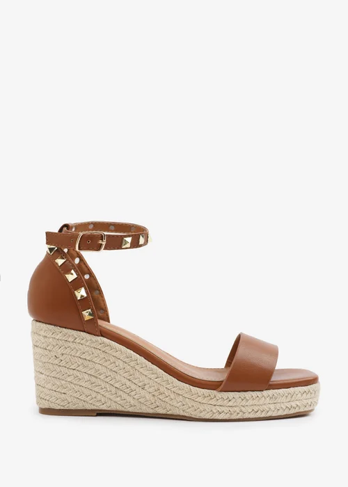 Where's That From TanPU Presley Wedge Sandals With Gladiator Ankle-Strap - 8 Image 2