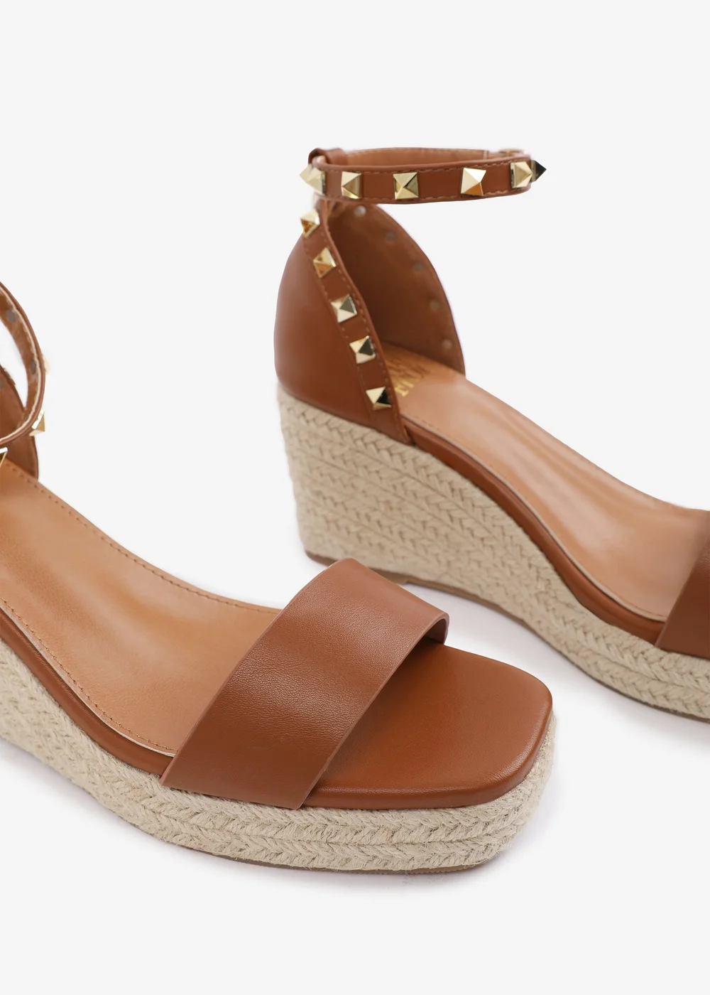 Where's That From TanPU Presley Wedge Sandals With Gladiator Ankle-Strap - 8 Image 5
