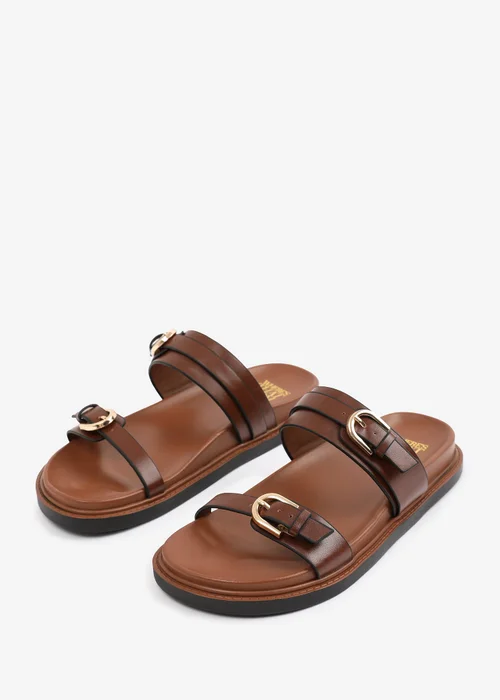 Where's That From TanPU Abrina Flatform Sandal With Double-Buckle-Strap Details - 5 Image 3