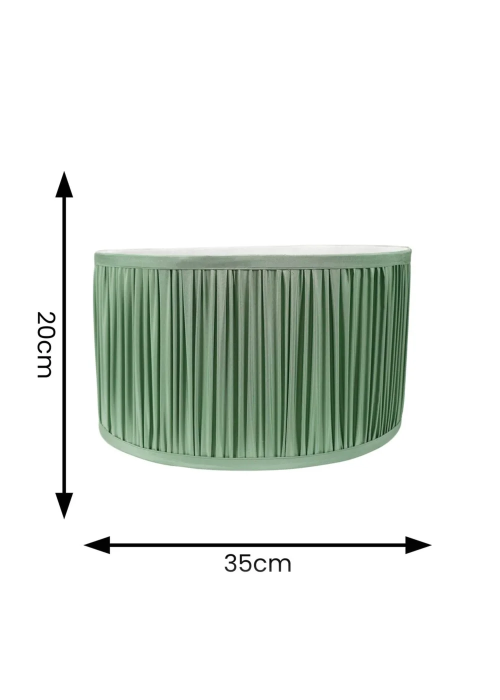 ValueLights Large Jess Fabric Faux Silk Green Drum Ceiling Pendant Shade - S Image 5