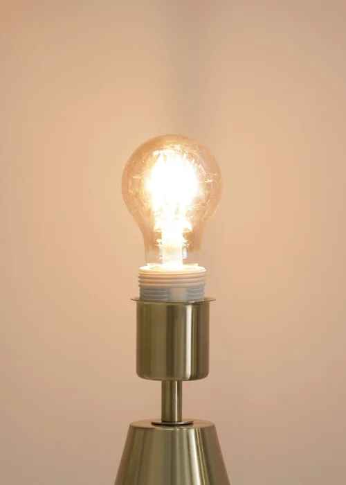 ValueLights Jax Dimmable Antique Gold Table Lamp with Small Drum Shade - One Size Image 5
