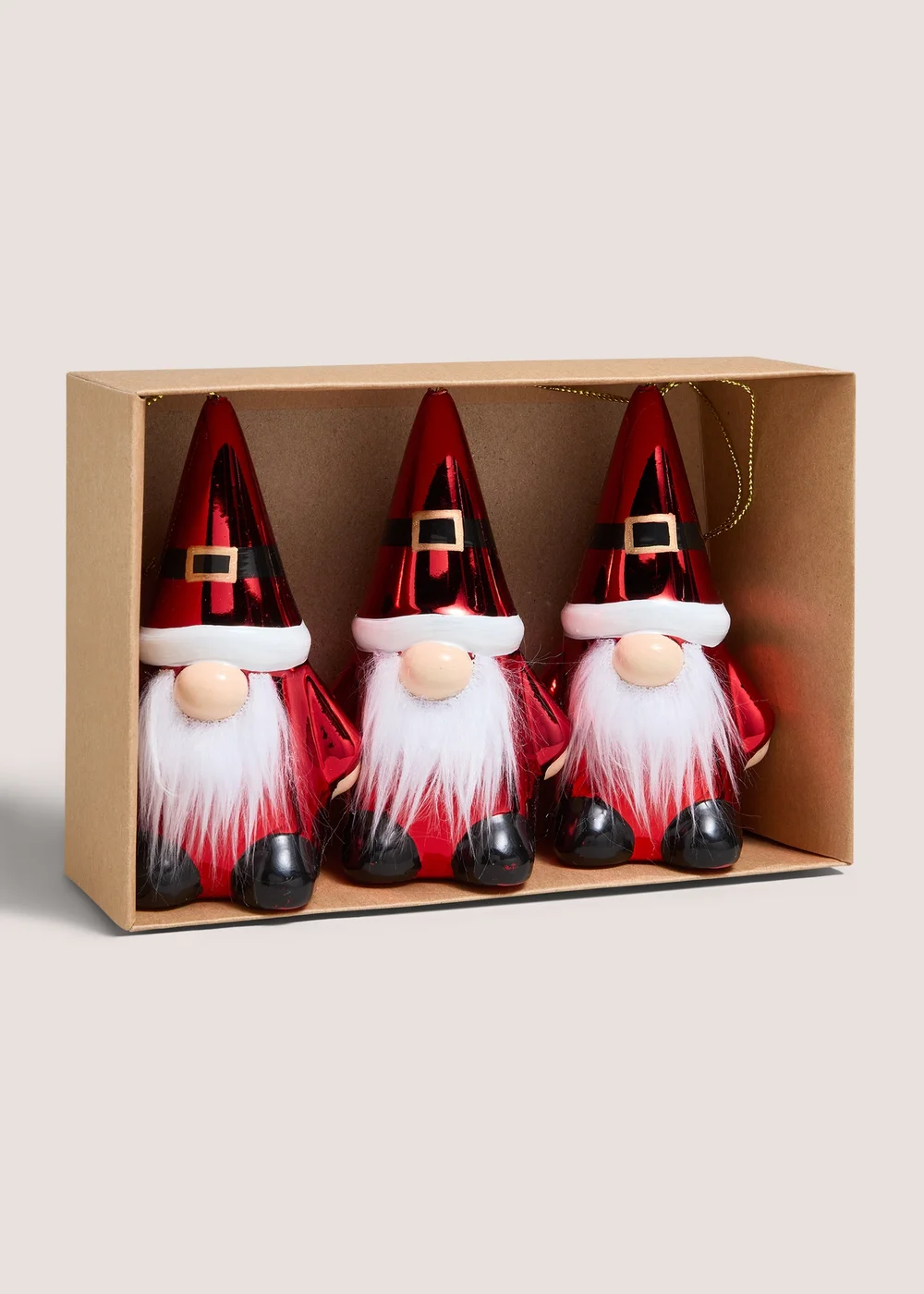 3 Pack Gnome Tree Decorations Image 1
