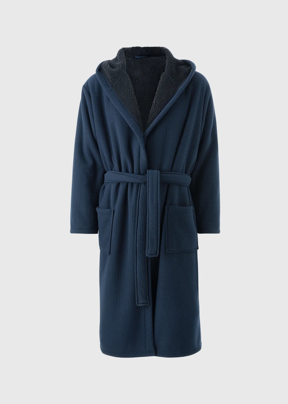 Blue Bonded Hooded Dressing Gown - Small Blue Bonded Hooded Dressing Gown - Small