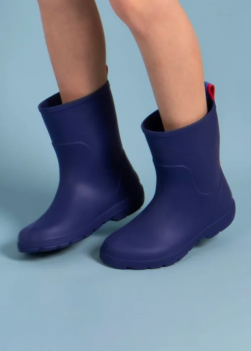 Totes Cirrus Navy Childrens Charley Rain Boot - 3-4 Image 2