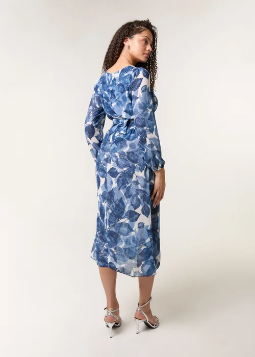 Blue Vanilla Navy Ring Belt Print Dress - S Image 4