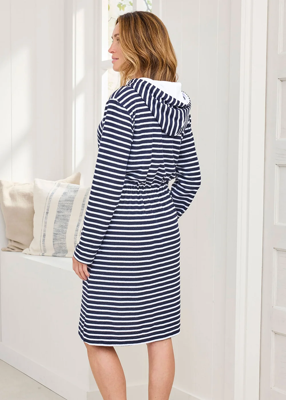 cotton zip dressing gown Super Plush Front Zipper Soft Robe Zipper Bathrobe Dressing Gown