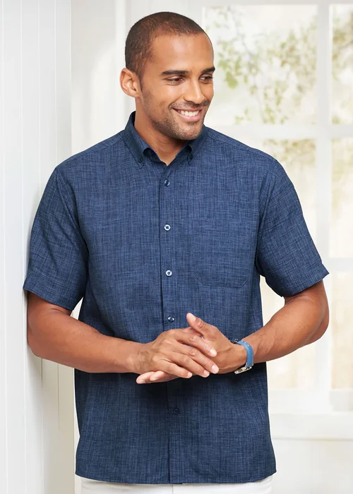 Cotton Traders Admiral Short Sleeve Easy-Iron Shirt - M Image 1