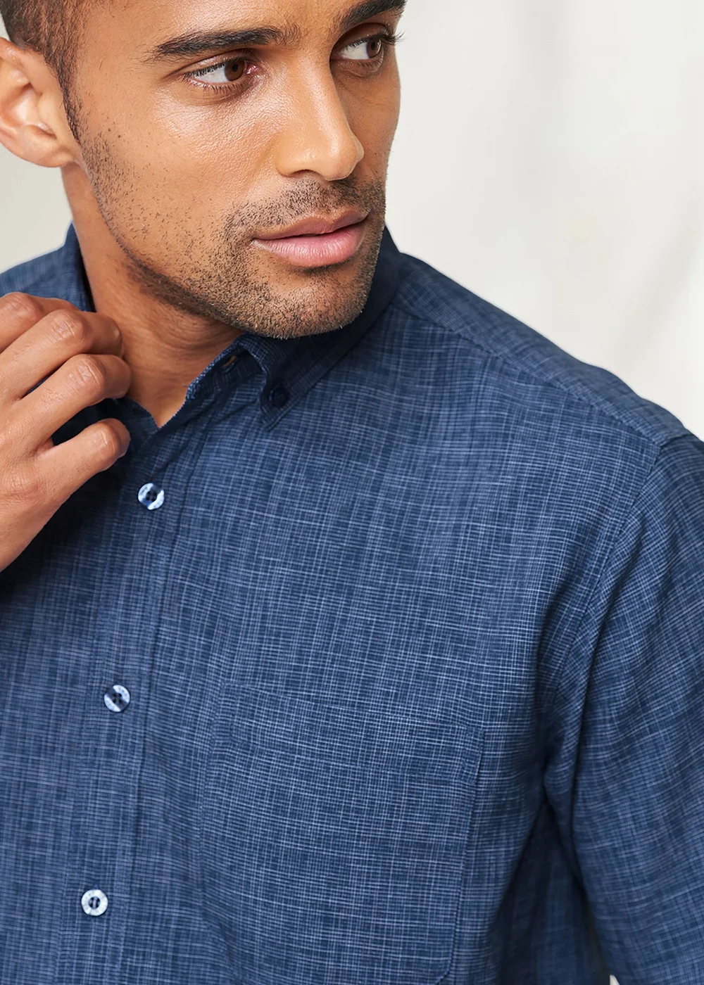 Cotton Traders Admiral Short Sleeve Easy-Iron Shirt - M Image 3