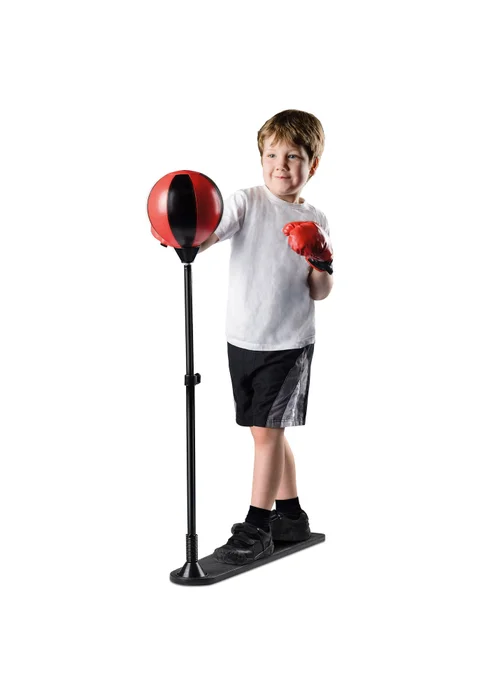 Toyrific Black/ Red Large Punch Ball With Gloves - One Size Image 3
