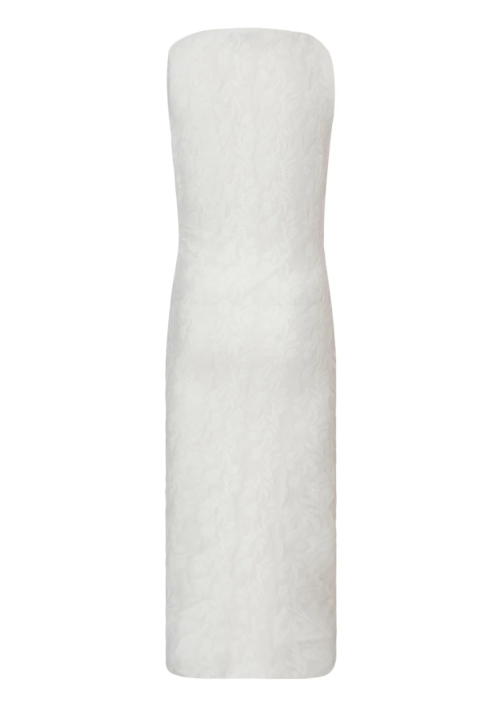 Quiz White Jacquard Midaxi Dress - 6 Image 5