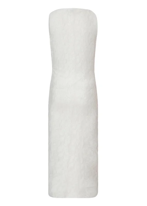 Quiz White Jacquard Midaxi Dress - 6 Image 5