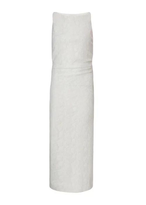 Quiz White Jacquard Midaxi Dress - 6 Image 4