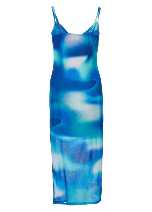 Quiz Blue Cowl Neck Midi Dress - 8 Image 5