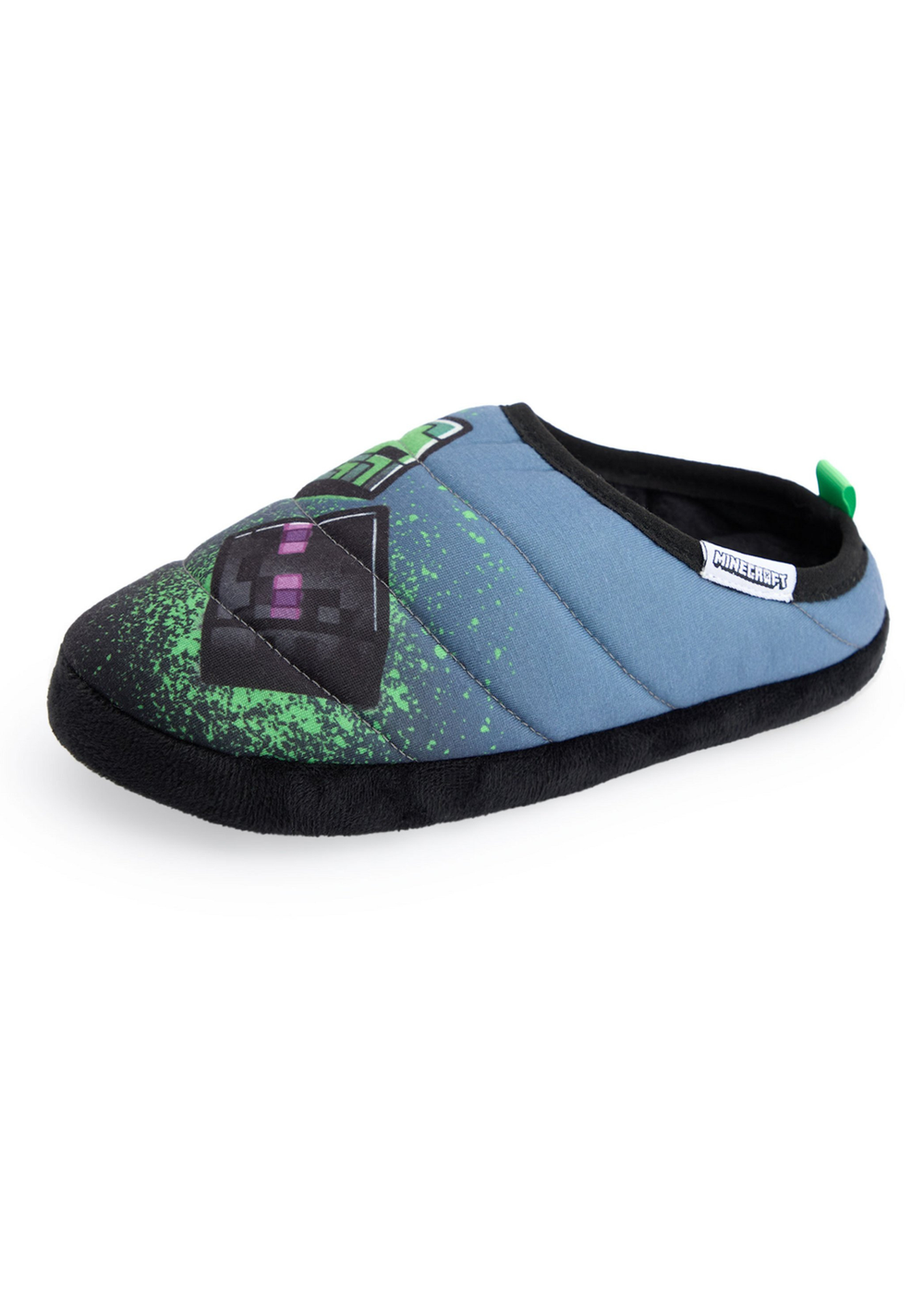 Vanilla Underground Minecraft Kids Multicoloured Grafitti Slip On Loafer Slippers (11 Younger - 5 Older) - 12 Infants Image 3