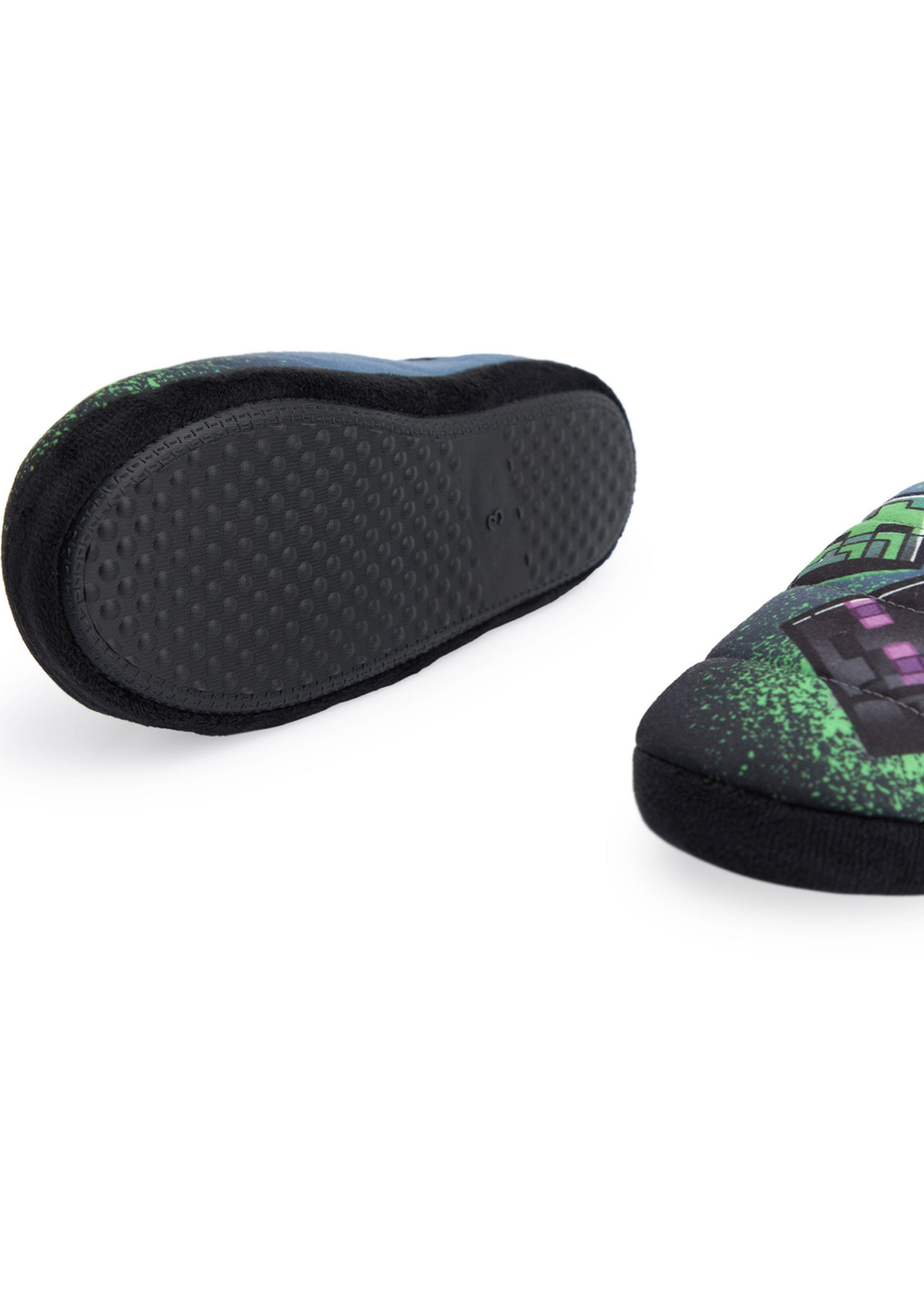Vanilla Underground Minecraft Kids Multicoloured Grafitti Slip On Loafer Slippers (11 Younger - 5 Older) - 12 Infants Image 4