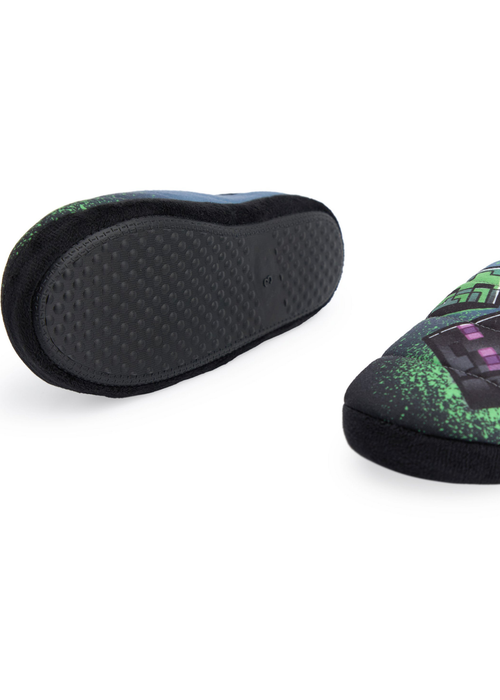 Vanilla Underground Minecraft Kids Multicoloured Grafitti Slip On Loafer Slippers (11 Younger - 5 Older) - 12 Infants Image 4