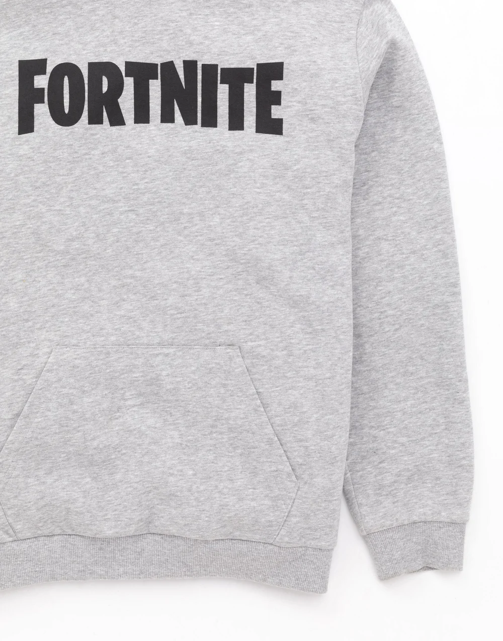 Fortnite Logo Kids Grey Hoodie (11-16 Yrs) - 11-12 Yrs Image 4