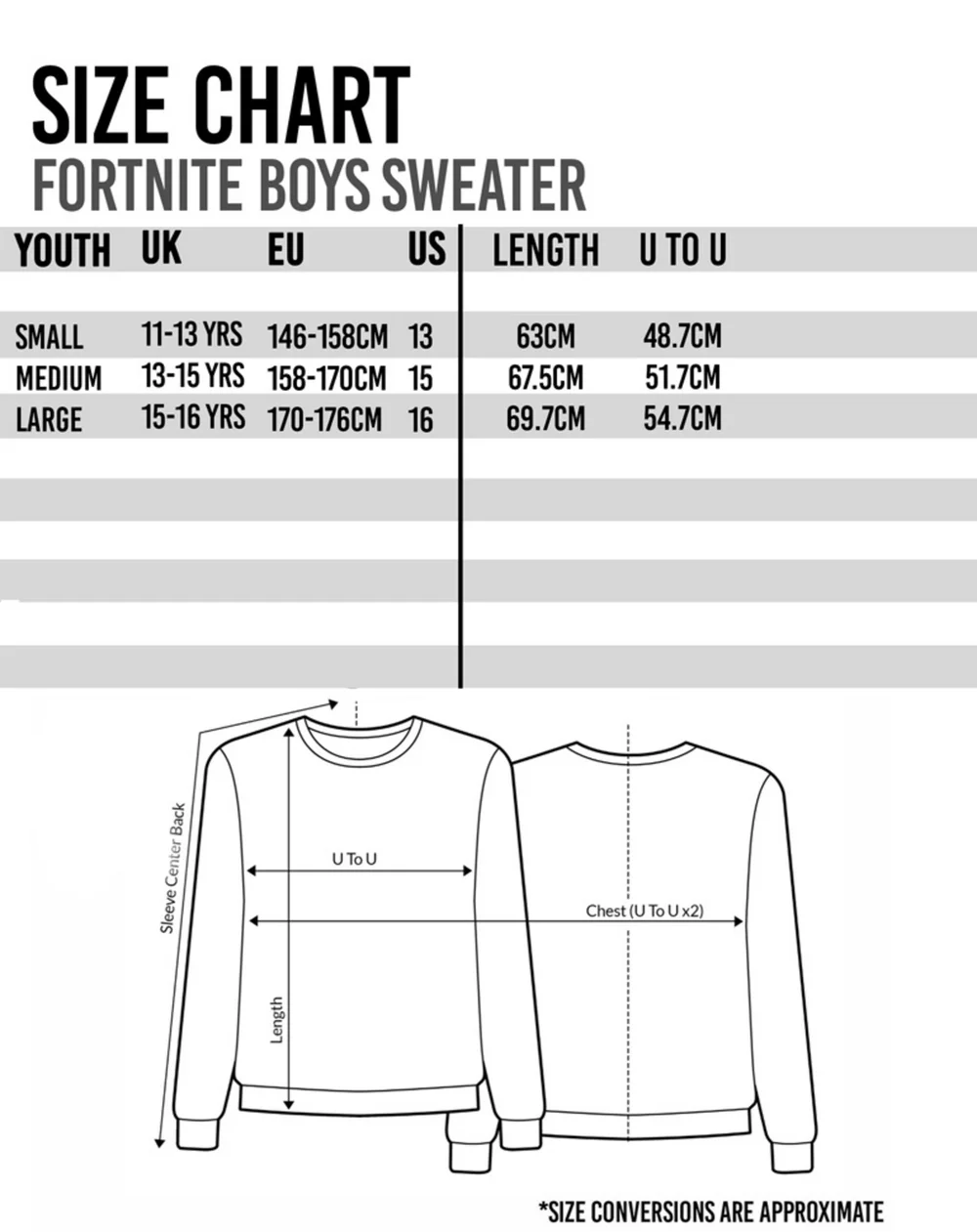 Vanilla Underground Fortnite Victory Royale Boys Black Sweatshirt (11-16 Yrs) - 11-12 Yrs Image 5