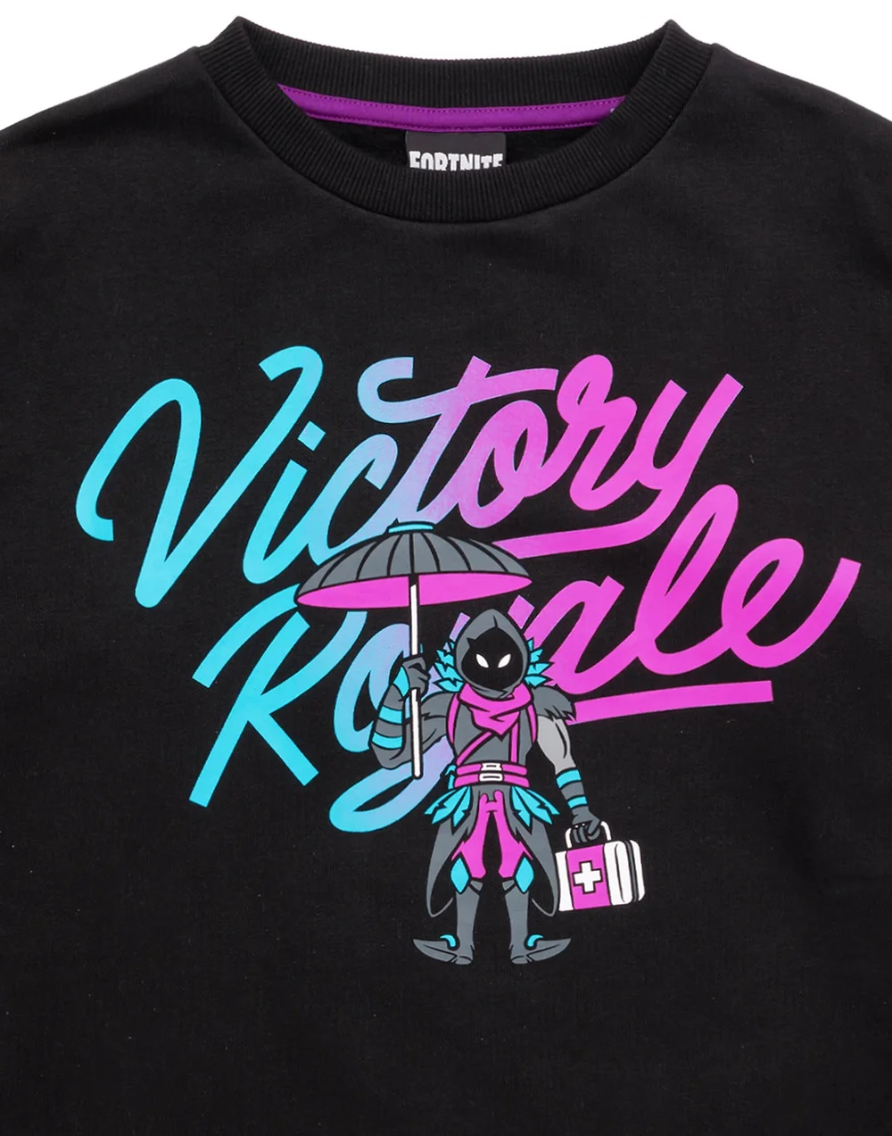 Vanilla Underground Fortnite Victory Royale Boys Black Sweatshirt (11-16 Yrs) - 11-12 Yrs Image 4