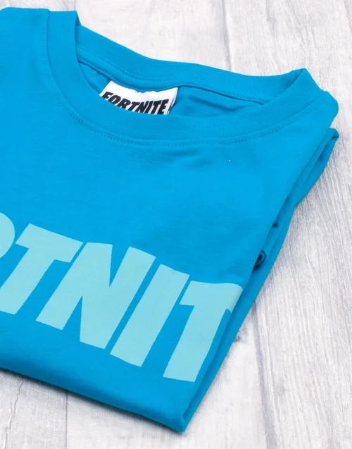 Vanilla Underground Fortnite Kids Logo Blue T-Shirt - Small Image 4
