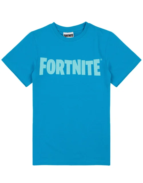 Vanilla Underground Fortnite Kids Logo Blue T-Shirt - Small Image 1
