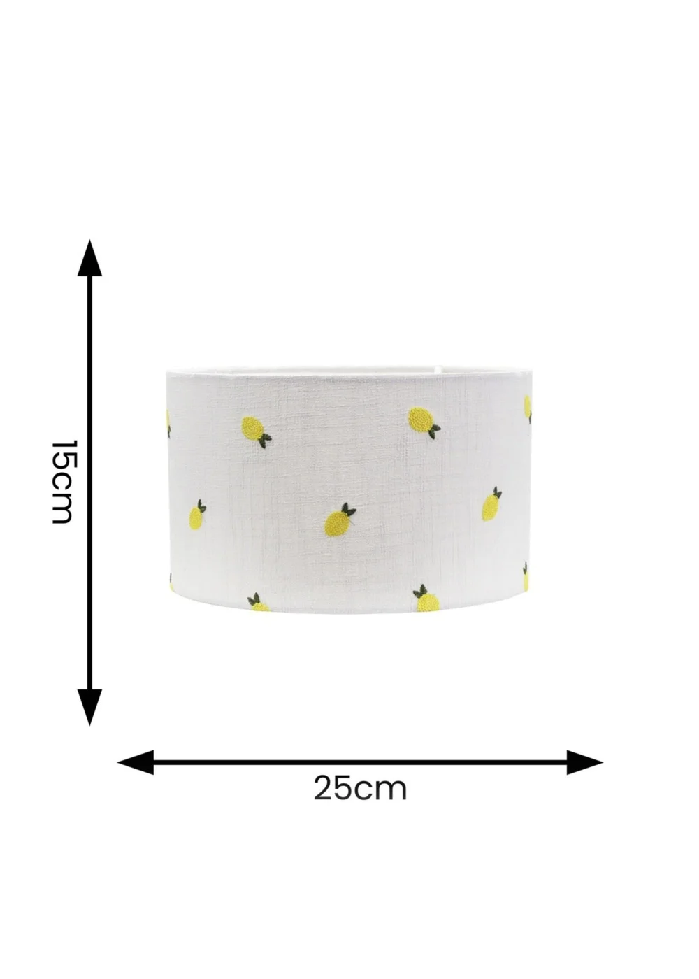 ValueLights Small Brae Fabric Cream Drum Ceiling Pendant Shade - One Size Image 5