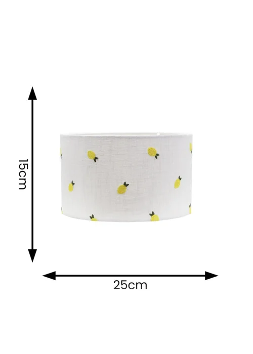 ValueLights Small Brae Fabric Cream Drum Ceiling Pendant Shade - One Size Image 5