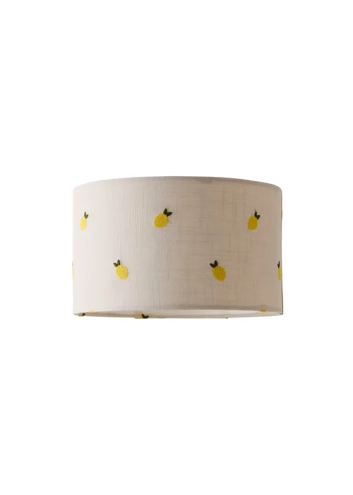 ValueLights Small Brae Fabric Cream Drum Ceiling Pendant Shade - One Size Image 4