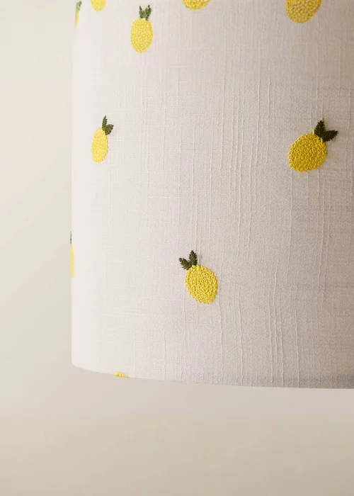 ValueLights Small Brae Fabric Cream Drum Ceiling Pendant Shade - One Size Image 3