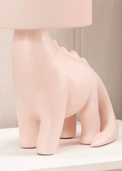 ValueLights Dinosaur Painted Pink Table Lamp with Golfball - One Size Image 5