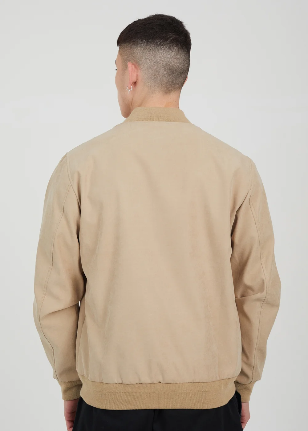 Brave Soul Stone Lightweight Bomber Jacket - S Image 2
