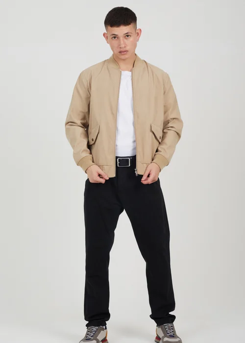 Brave Soul Stone Lightweight Bomber Jacket - S Image 4