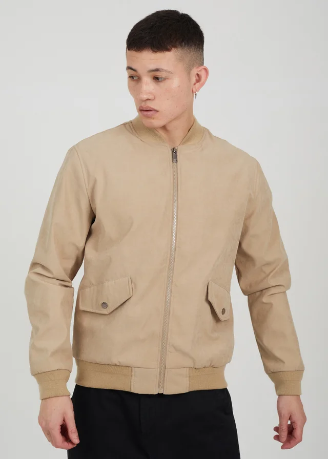 Brave Soul Stone Lightweight Bomber Jacket