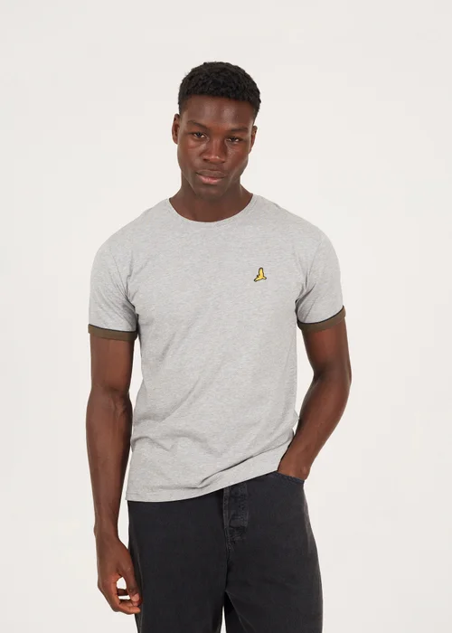 Brave Soul Navy Crew Neck T-Shirts with Contrast Piping 3-Pack - S Image 4