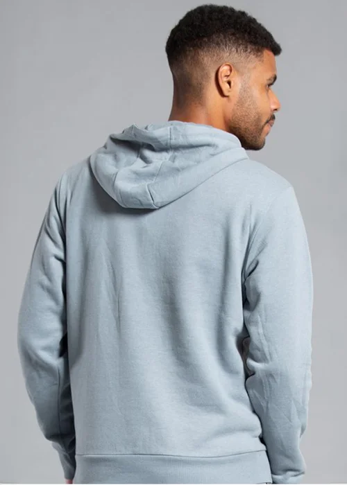 Tokyo Laundry Grey Cotton Blend Hoody with Neck Zip Fastening - L Image 2
