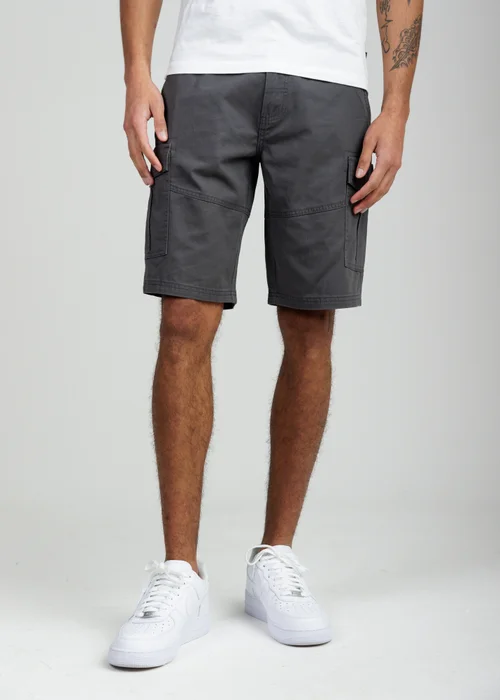 Tokyo Laundry Grey Cotton Cargo Shorts - M Image 1