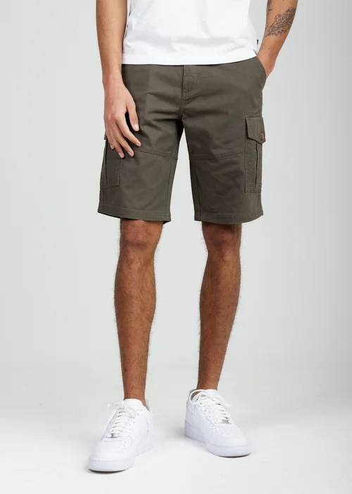 Tokyo Laundry Khaki Cotton Cargo Shorts - XL Image 1