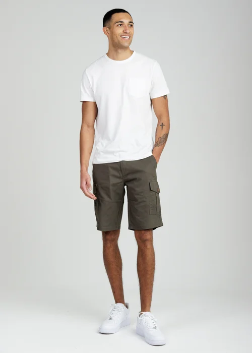 Tokyo Laundry Khaki Cotton Cargo Shorts - XL Image 4