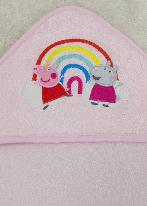 Peppa Pig Pink Lullabies Infant Hooded Towel - One Size Image 5