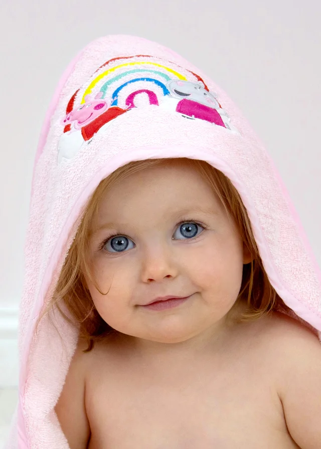 Peppa Pig Pink Lullabies Infant Hooded Towel
