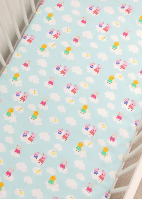 Peppa Pig Pink Lullabies Cot Bed Fitted Sheet Set of 2 - One Size Image 3