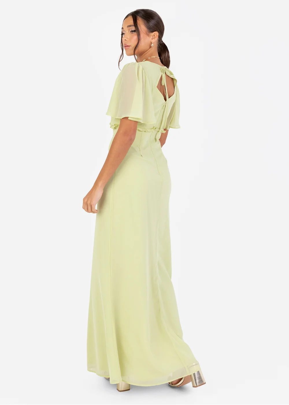 Anaya With Love Recycled Spring Green V Neck Maxi Dress - 14 | Matalan Anaya With Love Recycled Spring Green V Neck Maxi Dress - 14 | Matalan