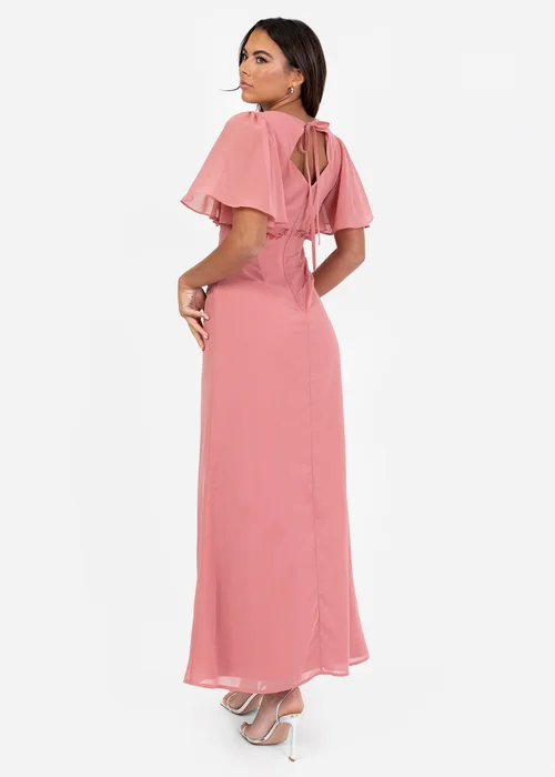 Anaya With Love Recycled Dusty Rose V Neck Maxi Dress - 6 Image 2